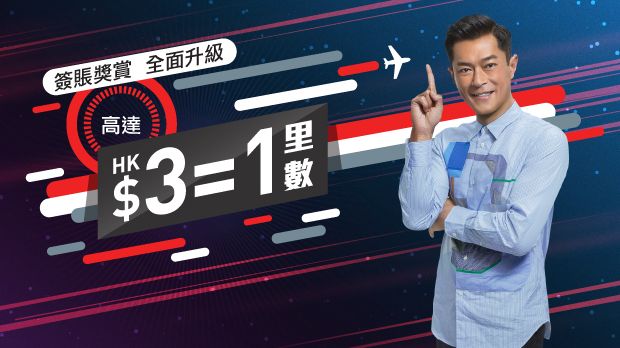 期間限定簽賬優惠 高達HK$3 = 1里數