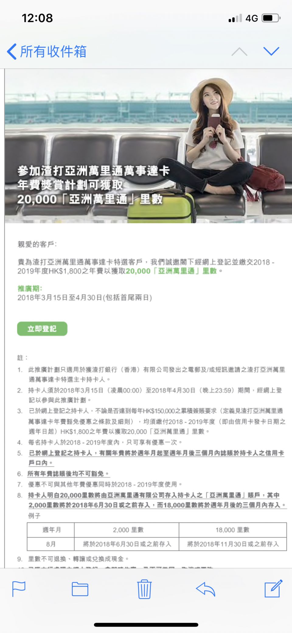 $1800年費，二萬哩？ | 香港信用卡討論區