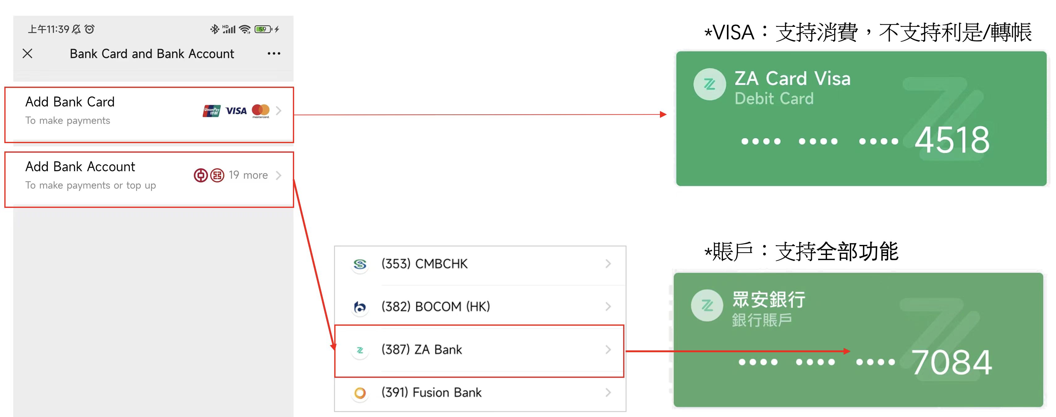 Wechat可添卡ZA Bank | 香港信用卡討論區